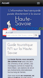 Mobile Screenshot of haute-savoie-tourisme.org